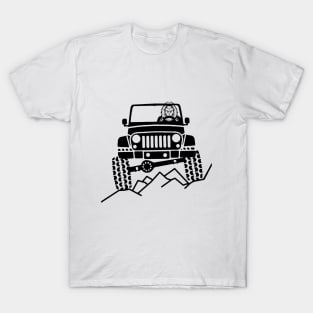 Bigfoot riding car T-Shirt